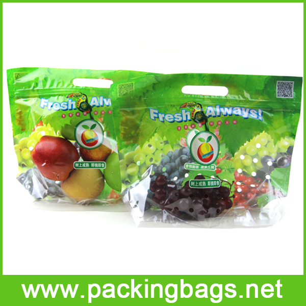 Ziploc Close Custom Printed Plastic Bags for Fruit