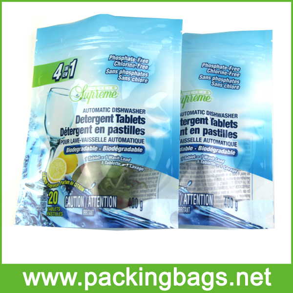 Stand Up Custom Plastic Packaging Bags Wholesaler