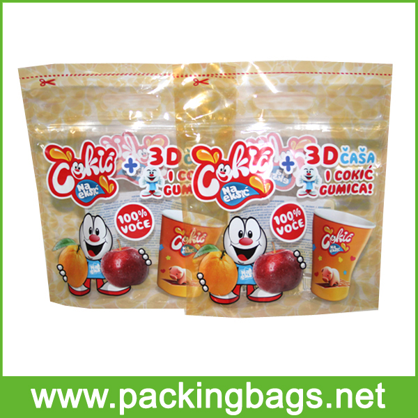 colorful printed clear zipper bag supplier
