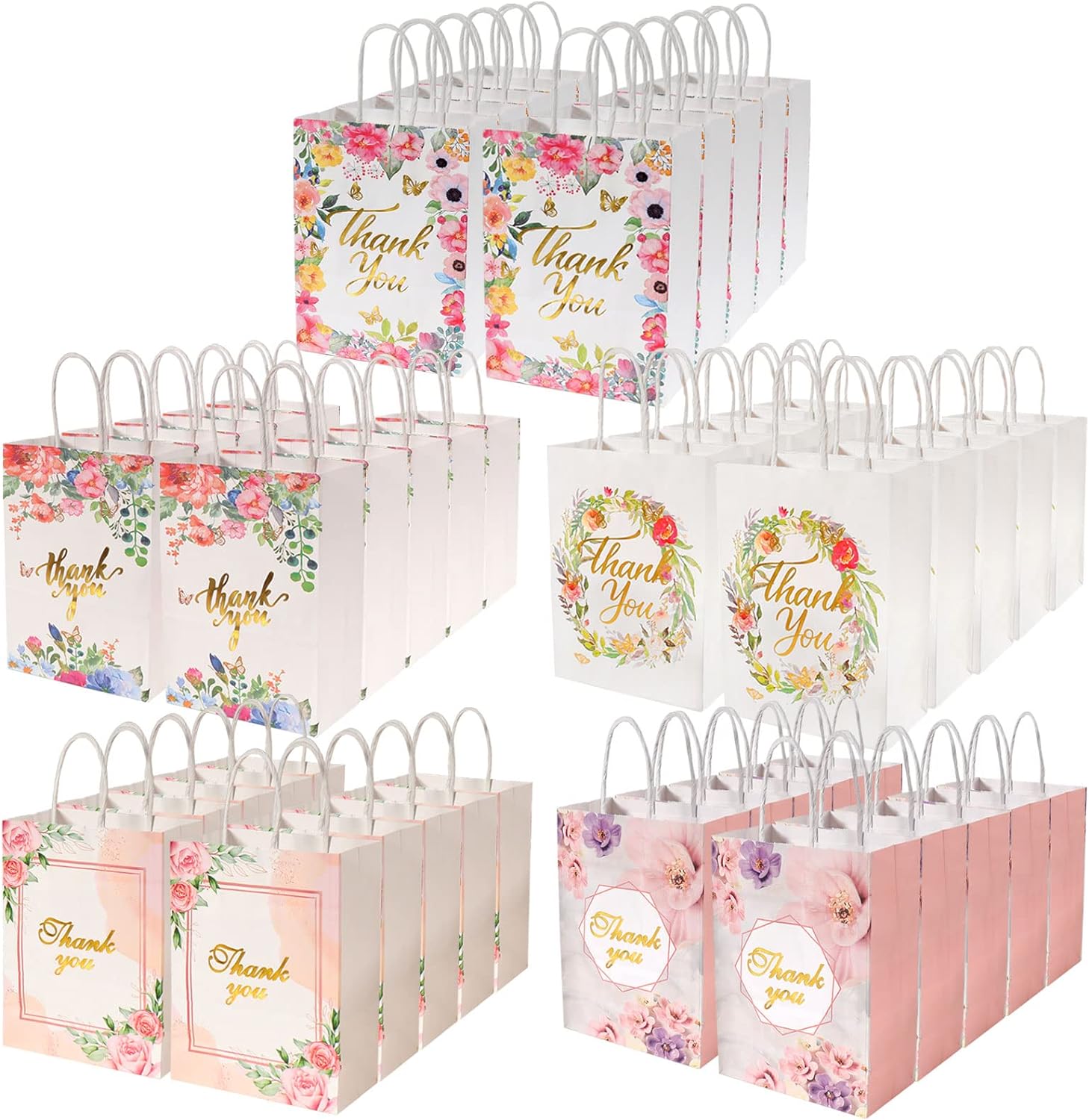 Gift party favor paper bags with handles